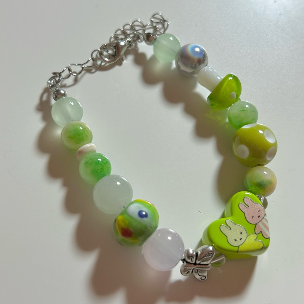 miffy beaded charm bracelet